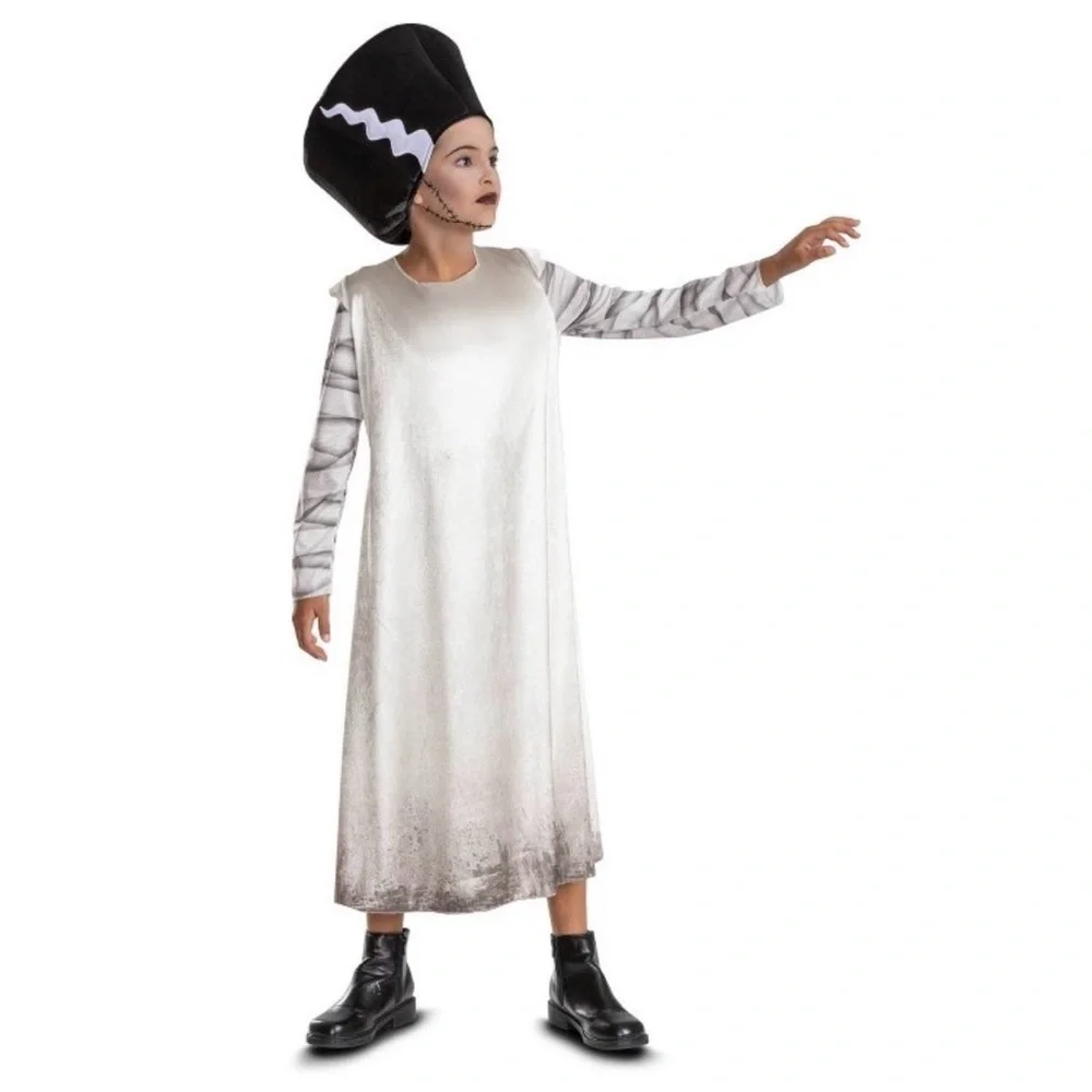 Monsters Bride of Frankenstein Classic Costume size 4-6x